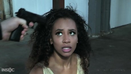 Hot black babe gets betrayed by her driver and gets introduced to BDSM