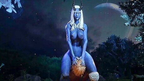 Car Toon, Anime Hentai And Hentai Anime In A Beautiful, Atmospheric Forest, The Knight Fucks The Draenei Girl Hard
