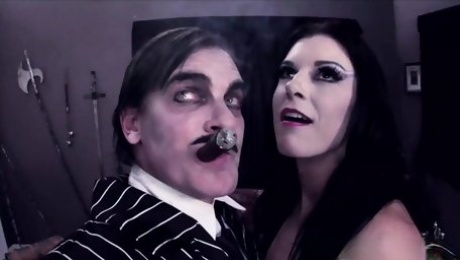 India Summer as Morticia Parody