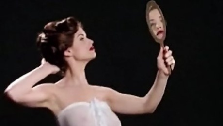 I Enjoy Being A Girl - retro glamour beauty tease