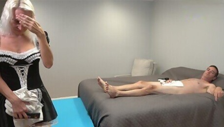 Hotel Maid Caught Me Masturbating So I Had Her Suck And Fuck Me FREE VERSION