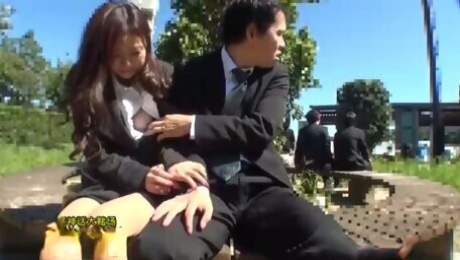 Asian shy girl public sex video